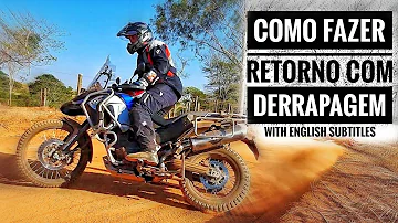 O que se deve fazer quando a moto estiver derrapando?