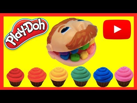 Feeding Play Doh Dentist TOO MUCH Magical Colorful Cupcakes IRL, has ROTTEN TEETH! -Tons of Toyz