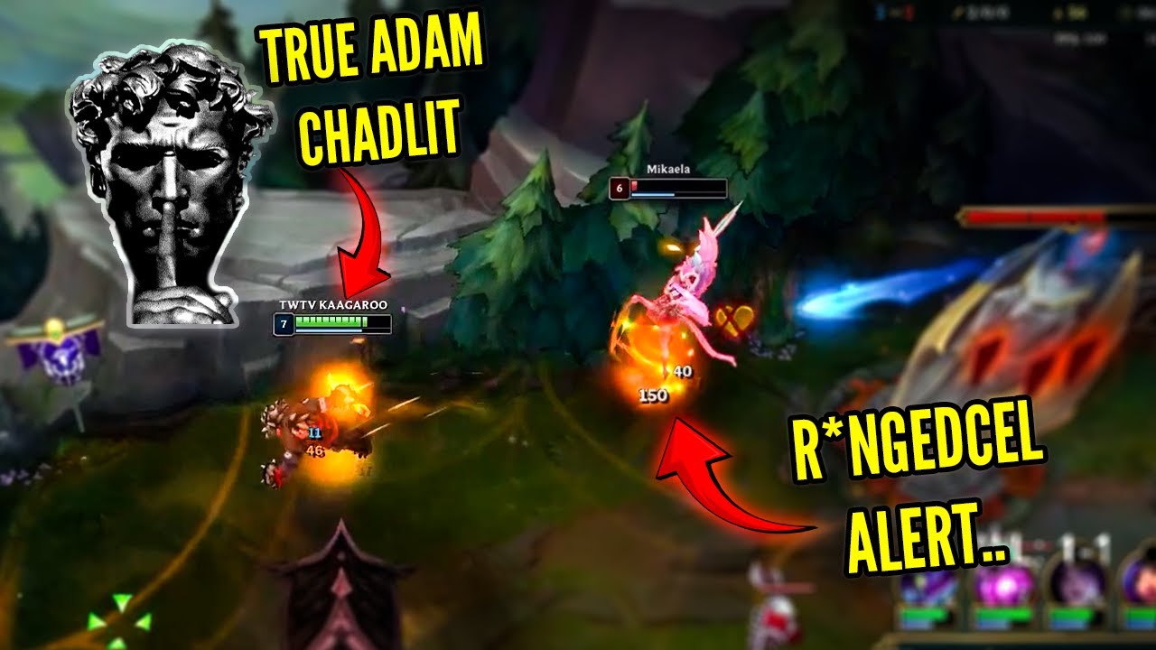 GIGACHAD 🗿 vs R*ANGEDCEL 🤮 (FRAMEMOGGED HIM) - Trundle vs. Kayle