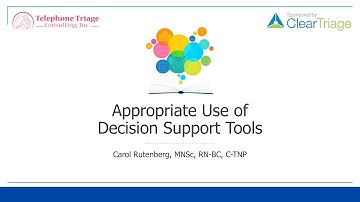 Decision Support Tools in Telephone Triage