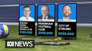 Revealed: which clubs missed out on cash during the McKenzie sports grants saga | ABC News