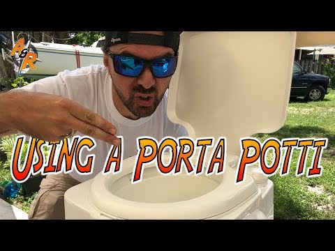 How to use a Porta Potti in Your Boat or RV (Portable Toilet) Thetford 260B