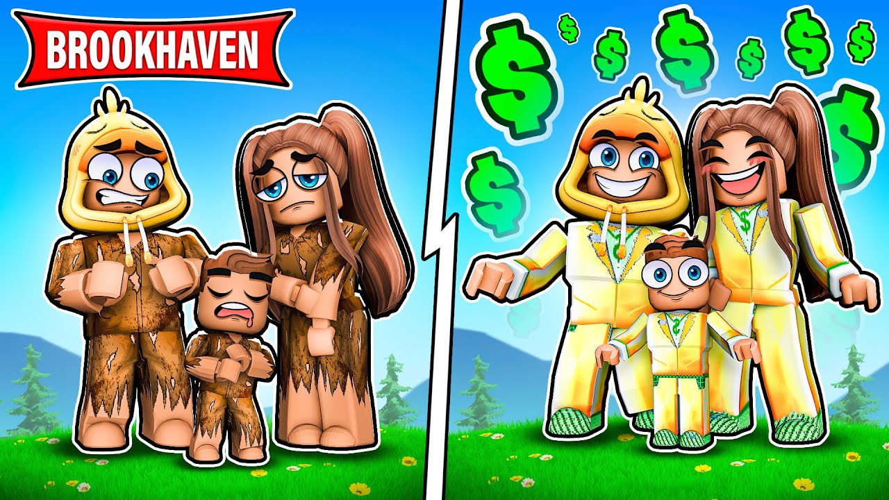 Ik Werd Geadopteerd Door ARME FAMILIE In Roblox..(Brookhaven)