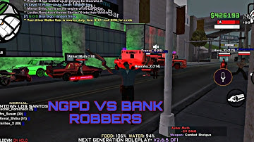 NGPD VS BANK ROBBERS | NGRP KERALA | GTA SA | #ngrp #gtasanandreas