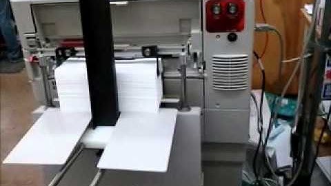 Varible Data Printing Xante Envelope San Diego printing.avi