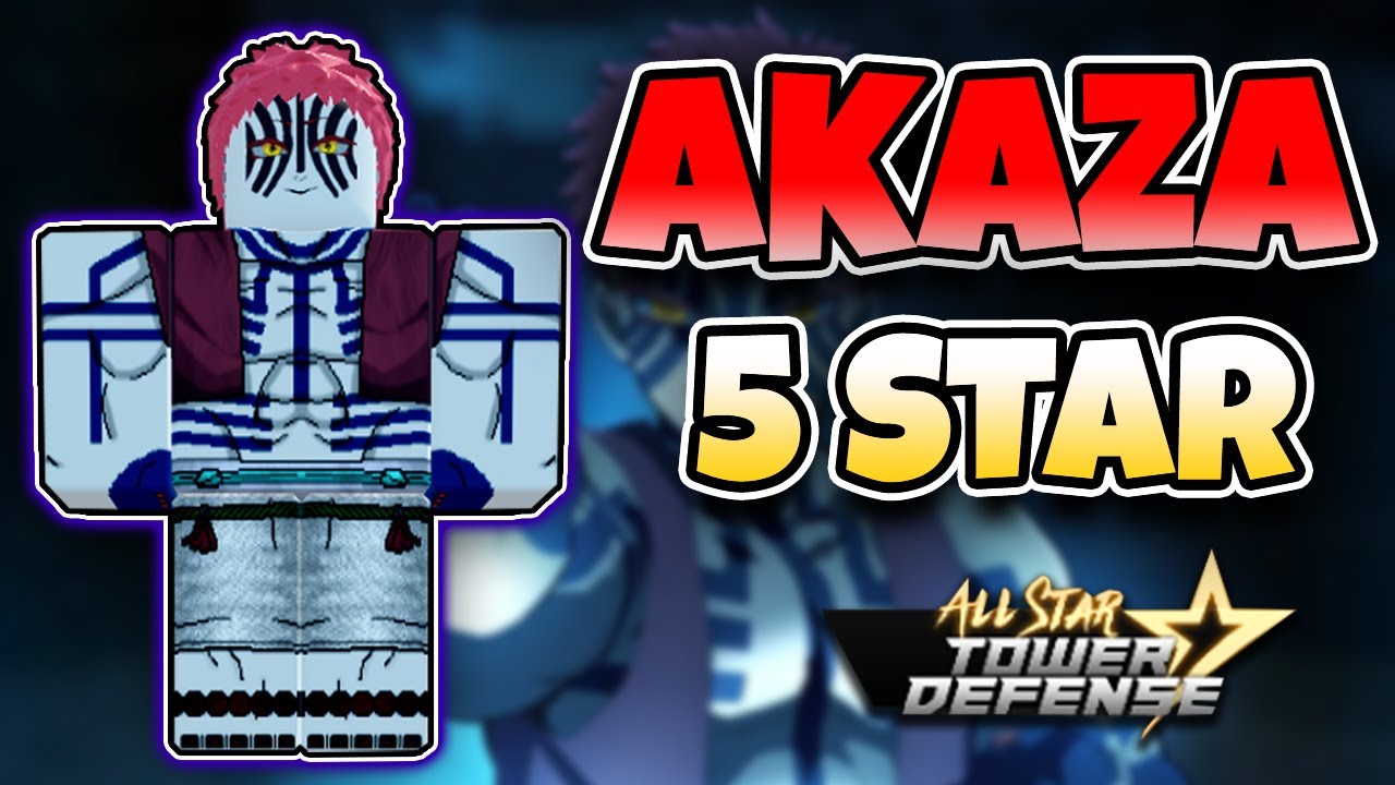 NEW* 5 STAR AKAZA SHOWCASE! | ALL STAR TOWER DEFENSE | ROBLOX ...