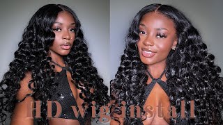 Install A Wig Straight Out Of The Box🔥Perfect Loose Wave Texture For Spring | Ft. Wiggins Hair