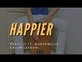 Happier  cajon grade 3 lesson  bastille ft marshmellow