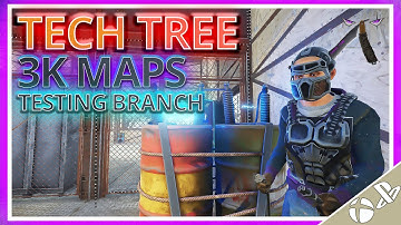 New Content Tech Tree, 3K Larger Maps Testing Branch Release ☢️ Rust Console 🎮 PS4 Xbox NEWS