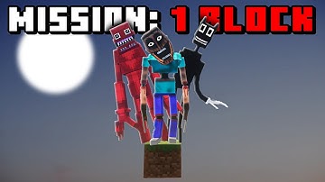 Minecraft One Block, with EVERY HORROR MOD