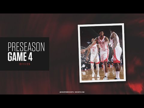 Highlights Preseason Game 4: Rockets vs. Spurs 12-17-20