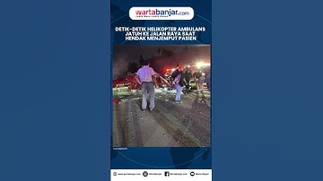 Detik-Detik Helikopter Ambulans Jatuh ke Jalan Raya Saat Hendak Menjemput Pasien