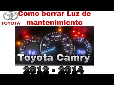 Video: ¿Cómo se reinicia la luz de verificación del motor en un Toyota Camry 2014?