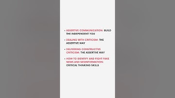 Assertive Communication & Critical Thinking Online Courses | Skillshare Free Promo Code 2021 #Shorts