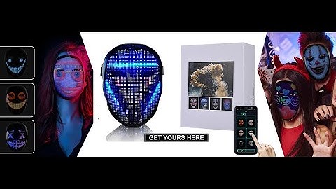 NEW Bluetooth APP Control Smart Carnival Led Face Masks