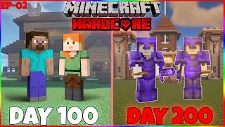 Surviving 200 days In Minecraft Hardcore (Hindi) | Ep-02