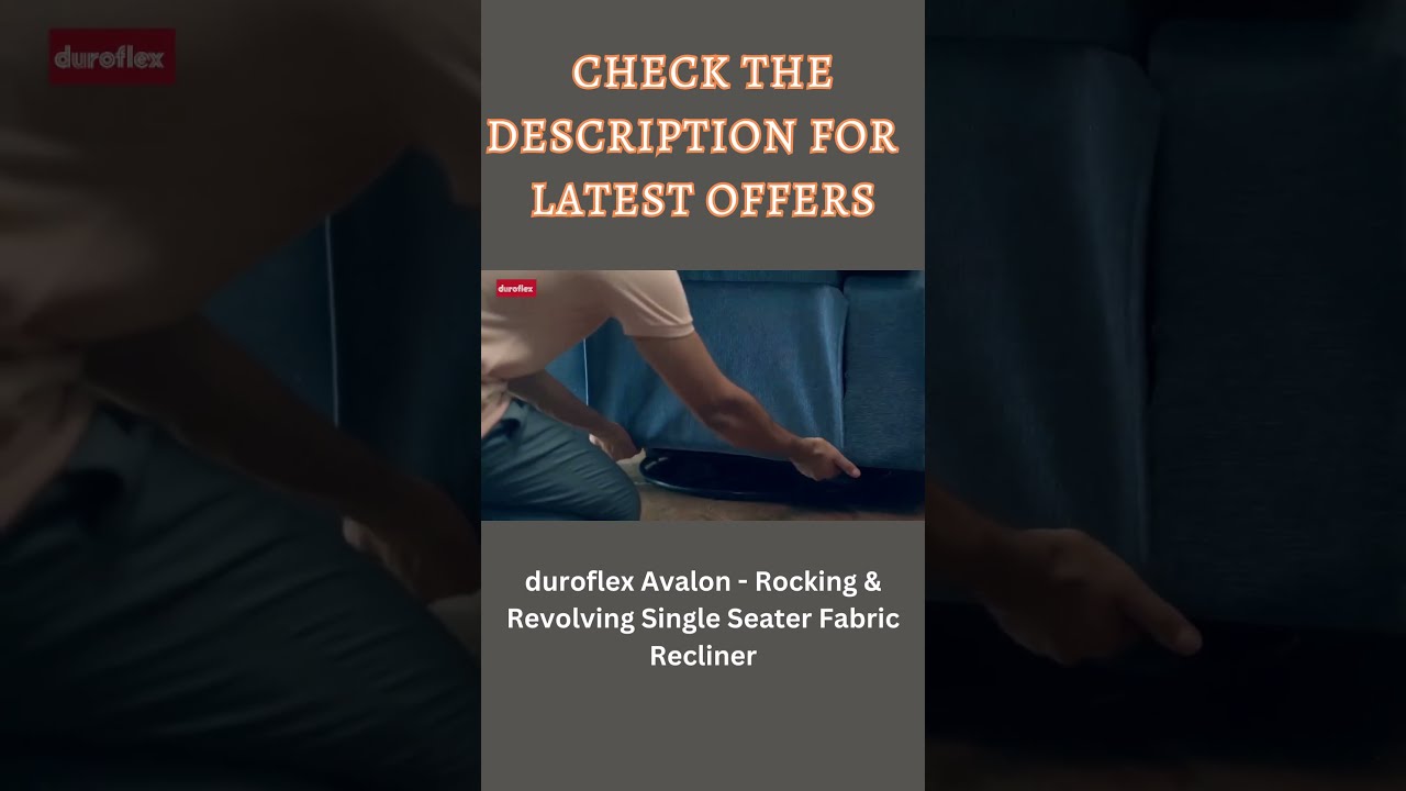 Duroflex Avalon Rocking & Revolving Single Seater Fabric Recliner 