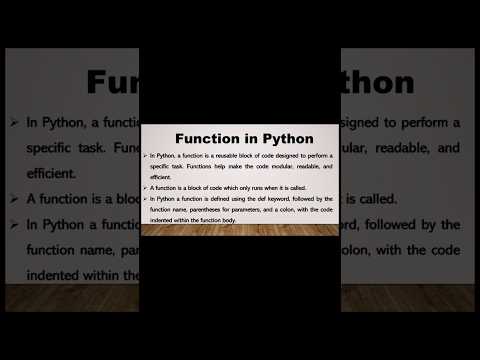 Function in Python