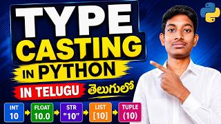 Type Casting in Python in Telugu | Implicit & Explicit Type Conversion | Python Tutorial for Begi...