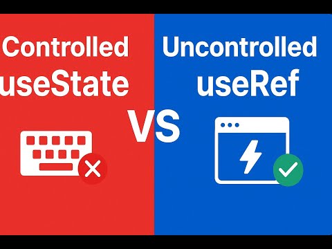 Controlled vs Uncontrolled Components in React 🔥 Real Example Explained