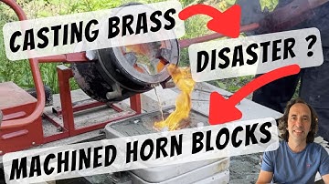 Casting Brass Horn Blocks, CNC Machining & Installing - 5" Gauge Steam Locomotive Build Simplex Ep2