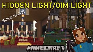How to hide light and control light level in Minecraft