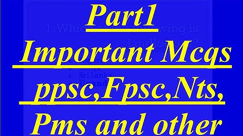 Ppsc test preparation , ppsc past paper solved , ppsc mcqs , nts mcqs , fpsc  .Part1