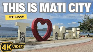 Exploring Mati City Street Walk, Cafe, Public Market 4K