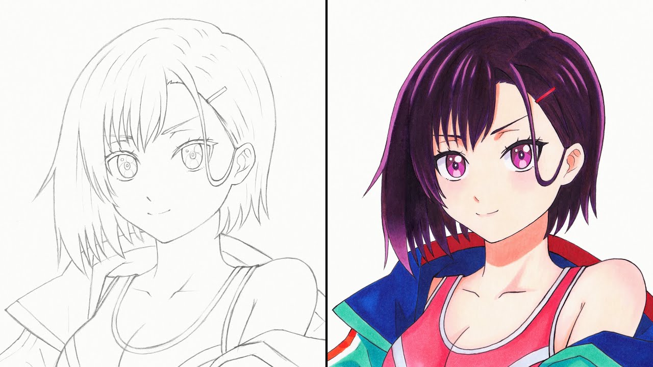 如何畫三日月閑| 殭屍100 | 畫畫教學| How to draw Shizuka Mikazuki