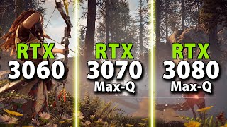 Laptop: RTX 3060 vs. RTX 3070 Max-Q vs. RTX 3080 Max-Q // Test in 9 Games