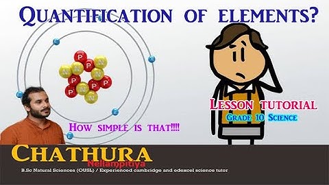 Quantification of elements# Grade 10# lesson#