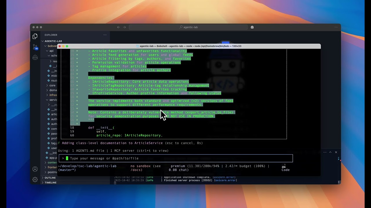 Bobshell: Bob in your terminal