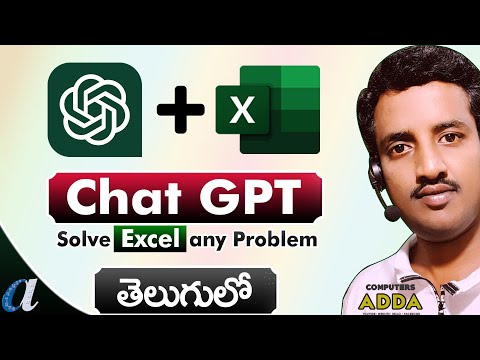 Chat GPT + Excel in Telugu || Solve 7 Excel Problems with Chat GPT in Telugu || Computersadda.com