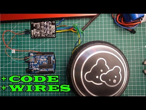 BLDS hoverboard motor control via Arduino and QS-910 JYQD driver + CODE + WIRES