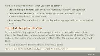 Creating An Interactive Sheet Manager In Excel With Vba