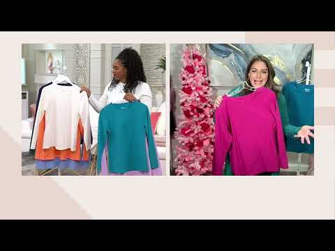 Denim & Co. Essentials Perfect Jersey 3-Pack Crew Neck Tops on QVC