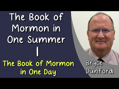 The Book of Mormon in One Summer 01: The Book of Mormon in One Day