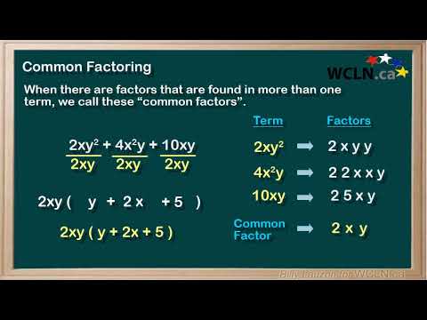 WCLN - Common Factoring Part 1