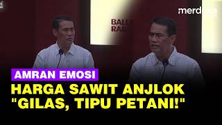 Emosi Amran, Harga Sawit Anjlok: Saya Gilas, Enak Banget Tipu Petani!