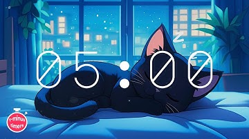 5 Minute Timer | Back to School Lofi Chill
