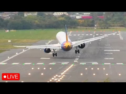 STORM AMY ⚠️ Birmingham Airport Live 💨✈️ Saturday 4th October 2025