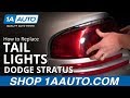 How to Replace Tail Light 2001-06 Dodge Stratus