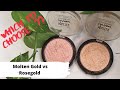 Surligneur maybelline  lequel choisir  or fondu vs or rose fondu  samyutha vinod