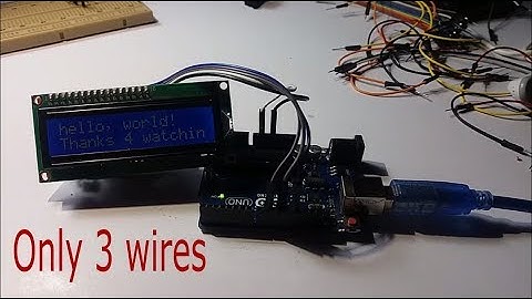 Making LCD 16x2 driver with Arduino using 3 wires