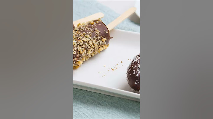 Chocolate Covered Banana Pops - Dished #Shorts