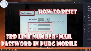 how to reset number password in pubg mobile | how to change email password in pubg mobile