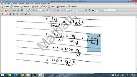 Density - Exam Style Questions, Sec 1.4, IGCSE & O level, Physics 5054