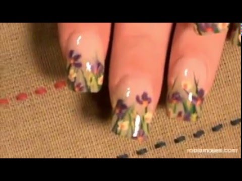 wild flower design: robin moses nail art tutorial