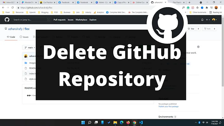 How to Delete a Repository in Github 2021