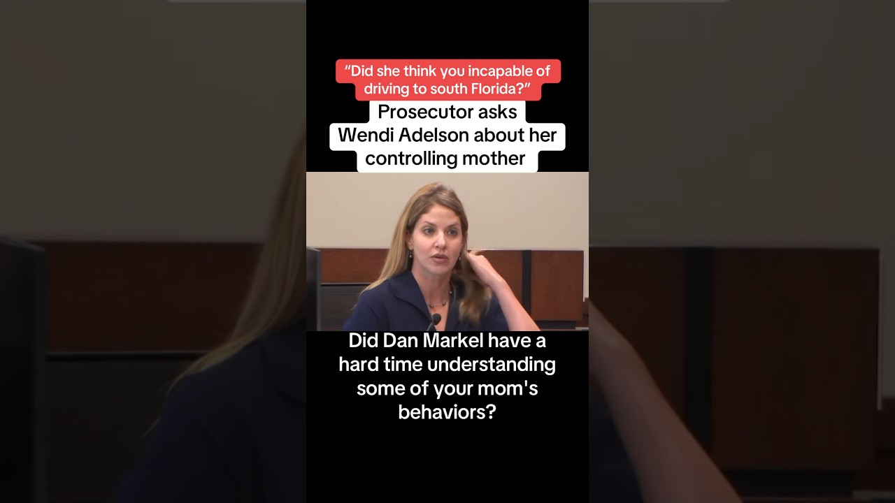 Prosecutor Asks Wendi Adelson About Her Controlling Mother